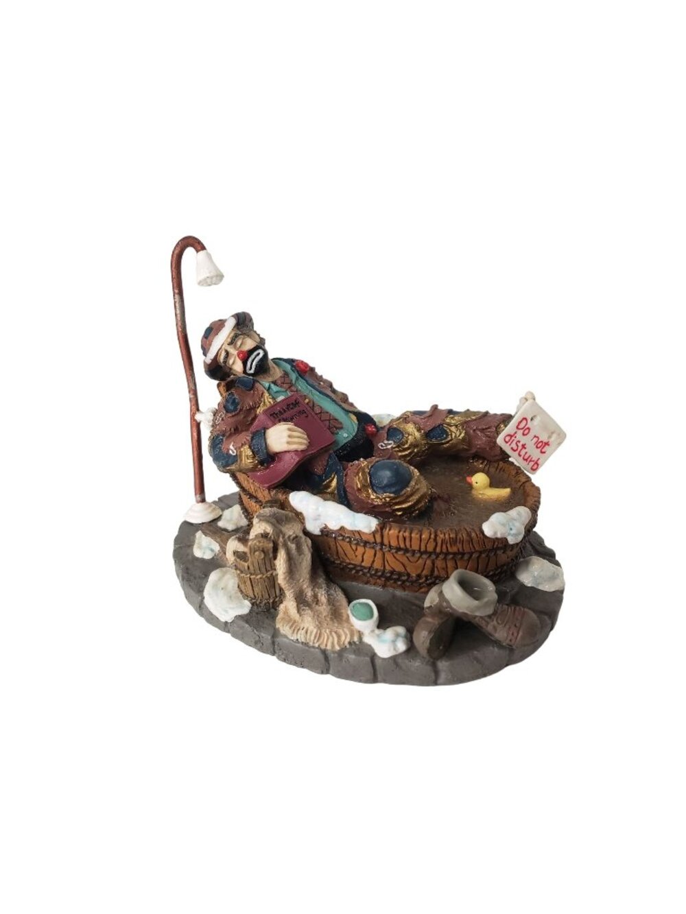 Emmett Kelly Jr Bath Time Clown 1997 Stanton Arts Saturday Night Figurine #1138